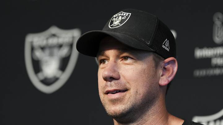 May 20, 2026; Henderson, NV, USA; Las Vegas Raiders head coach Klint Kubiak speaks during a news conference during organized team activities at Intermountain Health Performance Center. Mandatory Credit: Candice Ward-Imagn Images May 20, 2026; Henderson, NV, USA; Las Vegas Raiders head coach Klint Kubiak speaks during a news conference during organized team activities at Intermountain Health Performance Center. Mandatory Credit: Candice Ward-Imagn Images