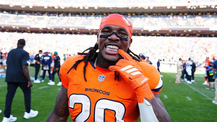 Sep 20, 2026; Denver, Colorado, USA; Denver Broncos running back Jonah Coleman (20) celebrates on the field after defeating the Jacksonville Jaguars at Empower Field at Mile High. Mandatory Credit: Ron Chenoy-Imagn Images Sep 20, 2026; Denver, Colorado, USA; Denver Broncos running back Jonah Coleman (20) celebrates on the field after defeating the Jacksonville Jaguars at Empower Field at Mile High. Mandatory Credit: Ron Chenoy-Imagn Images