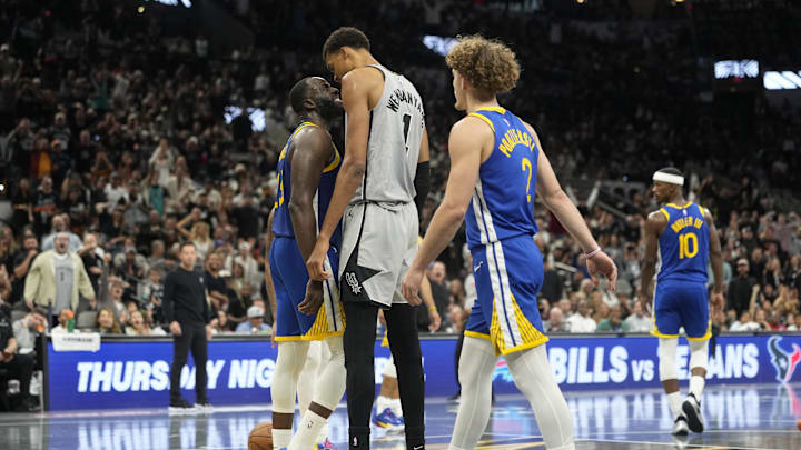 Draymond Green and Victor Wembanyama Draymond Green and Victor Wembanyama