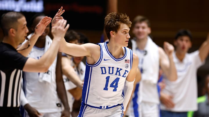 UNC Pembroke v Duke; Duke basketball guard Jaden Schutt