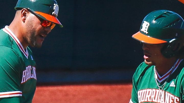 Miami at Florida during Sunday game of the series.