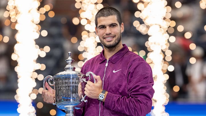 Carlos Alcaraz is still celebrating his US Open title.