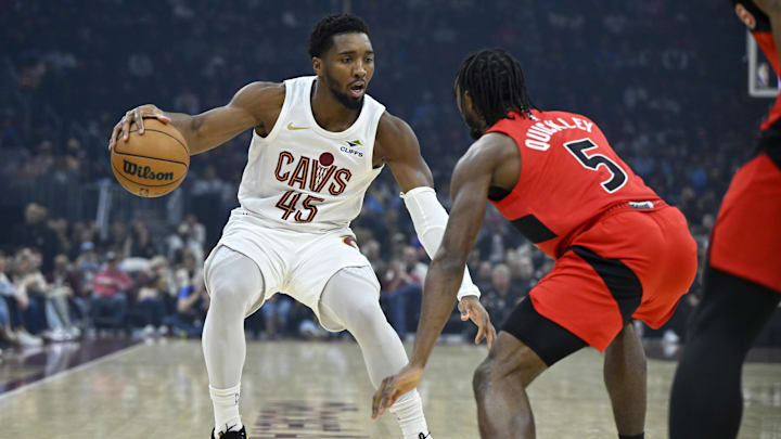 The Cleveland Cavaliers and guard Donovan Mitchell are favored to win their first-round series with Toronto. 