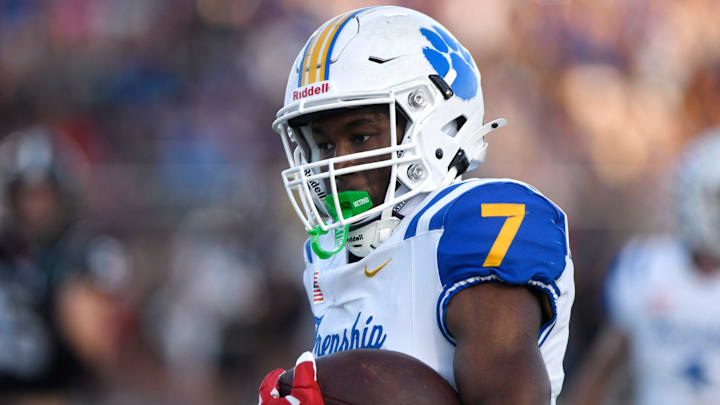 Frenship's Chase Campbell runs with the ball against Lubbock-Cooper in a 2024 game at Pirate Stadium in Woodrow, Texas.