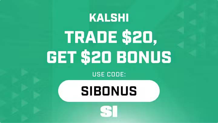 Trade $20, get $20 with Kalshi promo code SIBONUS on Monday's MLB and WNBA slate. Claim your welcome bonus today. Trade $20, get $20 with Kalshi promo code SIBONUS on Monday's MLB and WNBA slate. Claim your welcome bonus today.