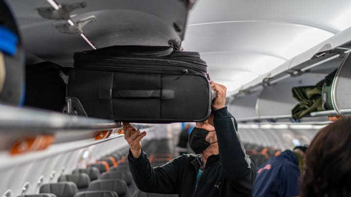 Passenger Luggage At JFK International Airport