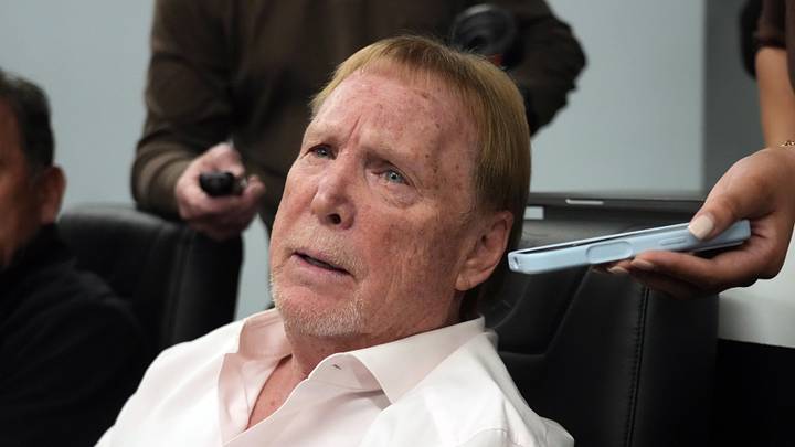 Feb 10, 2026; Henderson, NV, USA; Las Vegas Raiders owner Mark Davis at a press conference at Intermountain Health Performance Center. Mandatory Credit: Kirby Lee-Imagn Images Feb 10, 2026; Henderson, NV, USA; Las Vegas Raiders owner Mark Davis at a press conference at Intermountain Health Performance Center. Mandatory Credit: Kirby Lee-Imagn Images