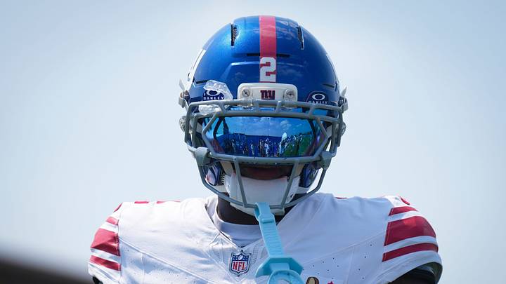 New York Giants cornerback Deonte Banks (2) looks on while training at Quest Diagnostics Training Center, Aug 10, 2026, East Rutherford, NJ, USA. New York Giants cornerback Deonte Banks (2) looks on while training at Quest Diagnostics Training Center, Aug 10, 2026, East Rutherford, NJ, USA.
