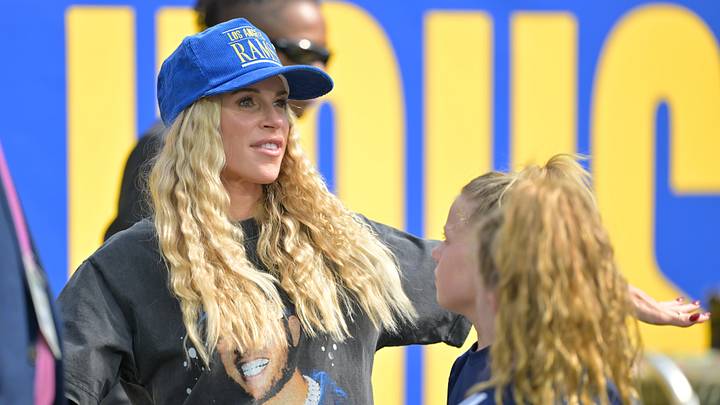 Kelly Stafford before the game between Arizona Cardinals and Los Angeles Rams at SoFi Stadium. Kelly Stafford before the game between Arizona Cardinals and Los Angeles Rams at SoFi Stadium.