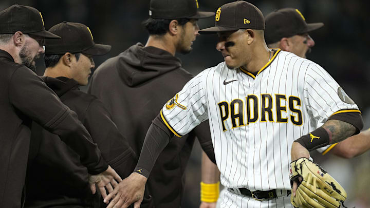 Apr 1, 2023; San Diego, California, USA;  San Diego Padres third baseman Manny Machado (13)