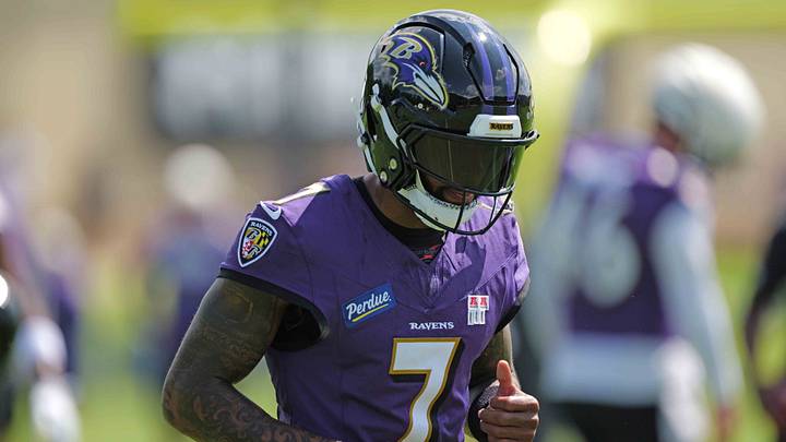 Jul 29, 2026; Owings Mills, MD, USA; Baltimore Ravens wide receiver Rashod Bateman (7) during practice at the Under Armour Performance Center. Mandatory Credit: Mitch Stringer-Imagn Images Jul 29, 2026; Owings Mills, MD, USA; Baltimore Ravens wide receiver Rashod Bateman (7) during practice at the Under Armour Performance Center. Mandatory Credit: Mitch Stringer-Imagn Images