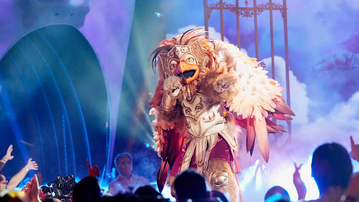 THE MASKED SINGER: Griffin in the THE MASKED SINGER episode “Voices of Olympus” airing Wednesday, March 5 (8:00-9:02 PM ET/PT) on FOX. CR: Michael Becker. ©2025 FOX Media LLC.