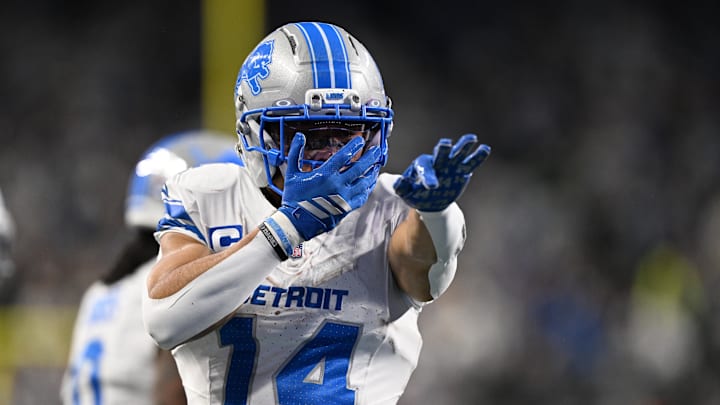 St. Brown toughed out an ankle injury to haul in six receptions for 92 yards in Detroit's victory. 