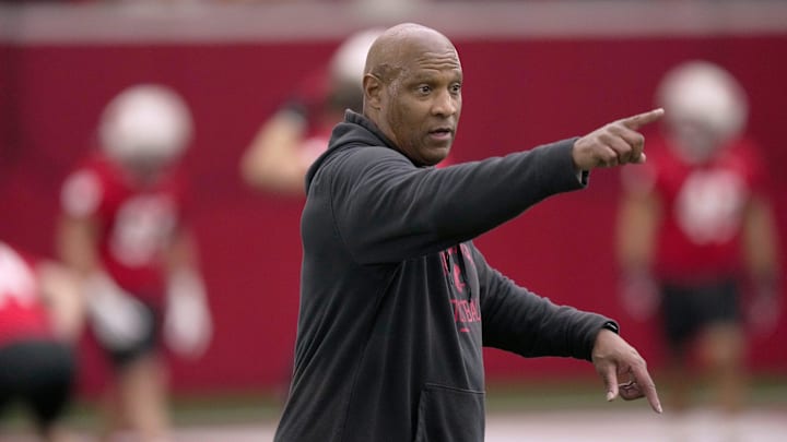 Wisconsin cornerbacks coach Paul Haynes is shown during spring football practice Wednesday, April 23, 2025 in Madison, Wisconsin.

Mark Hoffman/Milwaukee Journal Sentinel