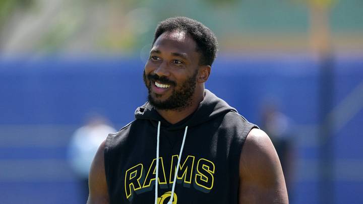 Los Angeles Rams defensive end Myles Garrett 