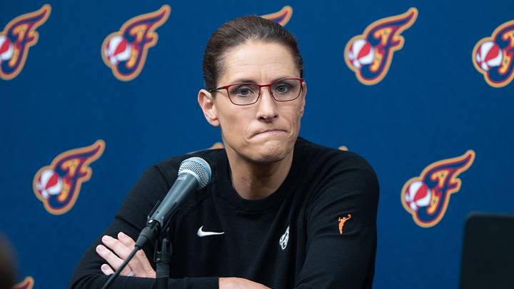 Aug 2, 2026; Minneapolis, Minnesota, USA; Indiana Fever head coach Stephanie White talks with the media before the game between the Minnesota Lynx and Indiana Fever at Target Center. Mandatory Credit: Matt Blewett-Imagn Images Aug 2, 2026; Minneapolis, Minnesota, USA; Indiana Fever head coach Stephanie White talks with the media before the game between the Minnesota Lynx and Indiana Fever at Target Center. Mandatory Credit: Matt Blewett-Imagn Images