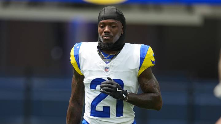 Aug 22, 2026; Inglewood, California, USA; Los Angeles Rams cornerback Cam Lampkin (21) during the game against the New Orleans Saints at SoFi Stadium. Mandatory Credit: Kirby Lee-Imagn Images Aug 22, 2026; Inglewood, California, USA; Los Angeles Rams cornerback Cam Lampkin (21) during the game against the New Orleans Saints at SoFi Stadium. Mandatory Credit: Kirby Lee-Imagn Images