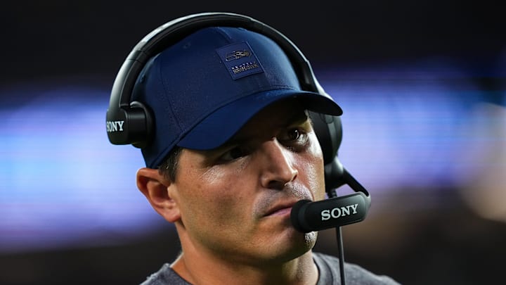 Mike Macdonald of the Seattle Seahawks Mike Macdonald of the Seattle Seahawks