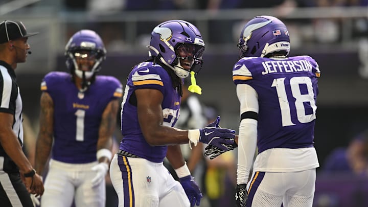 Justin Jefferson and Jordan Mason