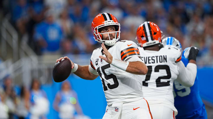 Joe Flacco: Cleveland Browns v Detroit Lions