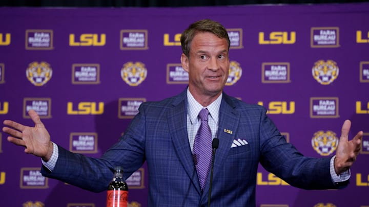 After a weekslong saga, Kiffin on Monday was officially introduced as LSU's next head coach. 