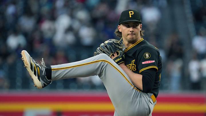 May 5, 2026; Phoenix, Arizona, USA; Pittsburgh Pirates pitcher Bubba Chandler (36) throws against the Arizona Diamondbacks in the first inning at Chase Field. Mandatory Credit: Rick Scuteri-Imagn Images May 5, 2026; Phoenix, Arizona, USA; Pittsburgh Pirates pitcher Bubba Chandler (36) throws against the Arizona Diamondbacks in the first inning at Chase Field. Mandatory Credit: Rick Scuteri-Imagn Images