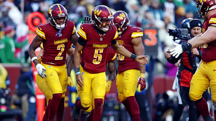 Washington Commanders quarterback Jayden Daniels.