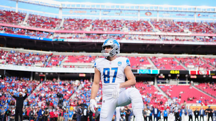Detroit Lions tight end Sam LaPorta