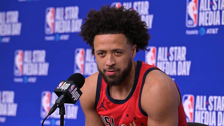 Feb 13, 2026; Inglewood, California, USA; Team USA Stars guard Cade Cunningham (2) of the Detroit Pistons during a news conference for the NBA All Star game at Intuit Dome. Mandatory Credit: Jayne Kamin-Oncea-Imagn Images Feb 13, 2026; Inglewood, California, USA; Team USA Stars guard Cade Cunningham (2) of the Detroit Pistons during a news conference for the NBA All Star game at Intuit Dome. Mandatory Credit: Jayne Kamin-Oncea-Imagn Images