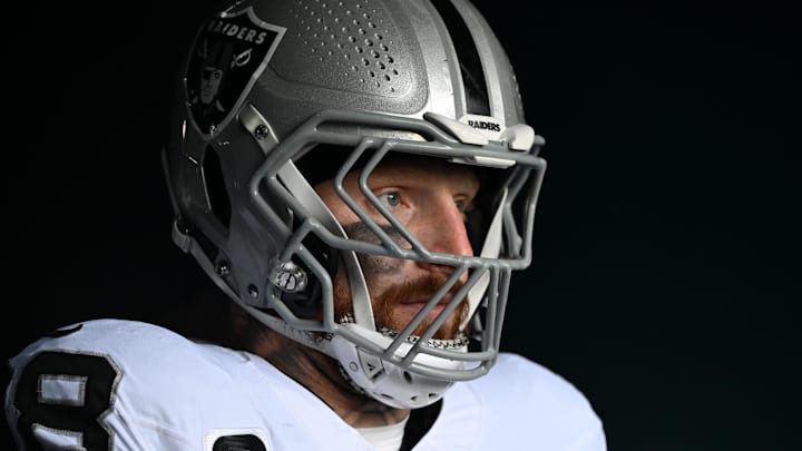 Dec 14, 2025; Philadelphia, Pennsylvania, USA; Las Vegas Raiders defensive end Maxx Crosby (98) in the tunnel against the Philadelphia Eagles at Lincoln Financial Field. Mandatory Credit: Eric Hartline-Imagn Images Dec 14, 2025; Philadelphia, Pennsylvania, USA; Las Vegas Raiders defensive end Maxx Crosby (98) in the tunnel against the Philadelphia Eagles at Lincoln Financial Field. Mandatory Credit: Eric Hartline-Imagn Images