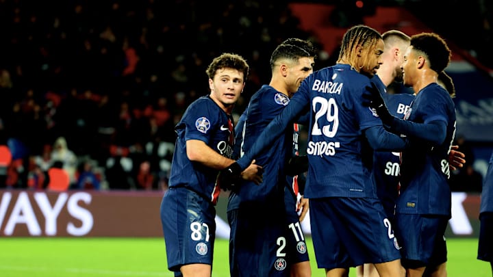 PSG players celebrate vs Toulouse last time out 