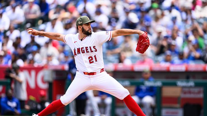 May 17, 2026; Anaheim, California, USA; Los Angeles Angels pitcher Grayson Rodriguez (21) delivers during the first inning against the Los Angeles Dodgers at Angel Stadium. Mandatory Credit: William Liang-Imagn Images May 17, 2026; Anaheim, California, USA; Los Angeles Angels pitcher Grayson Rodriguez (21) delivers during the first inning against the Los Angeles Dodgers at Angel Stadium. Mandatory Credit: William Liang-Imagn Images