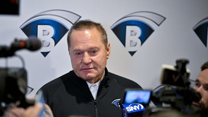 Sports agent Scott Boras speaks with the media during the 2024 MLB Winter Meetings.