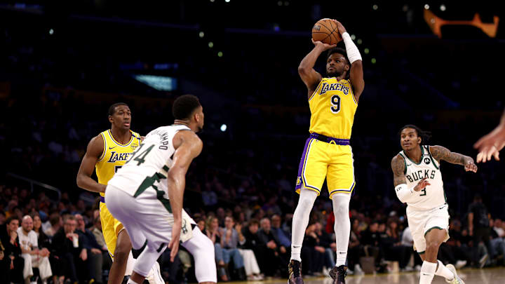 Bronny James made the most of his opportunity against the Bucks Thursday night