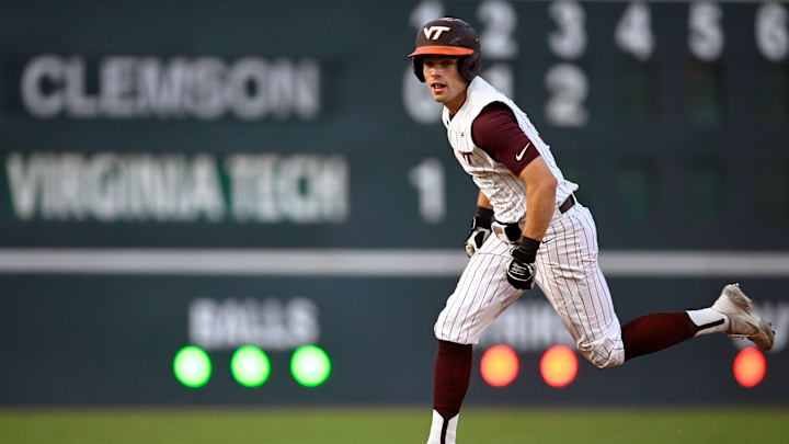 Virginia Tech outfielder Jack Hurley
