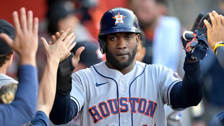 Houston Astros designated hitter Yordan Alvarez Houston Astros designated hitter Yordan Alvarez