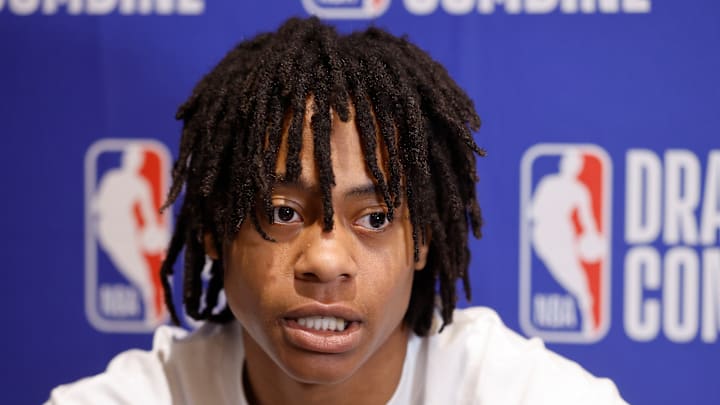 Tre Johnson at the 2025 NBA Draft Combine