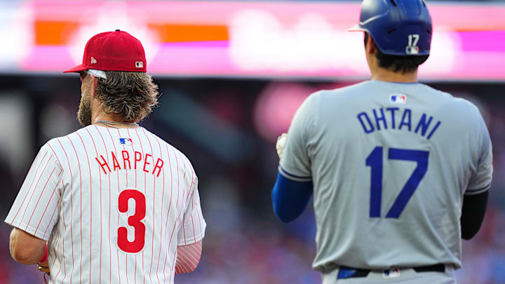 Dodgers superstar Shohei Ohtani beat out Phillies superstar Bryce Harper in 2024