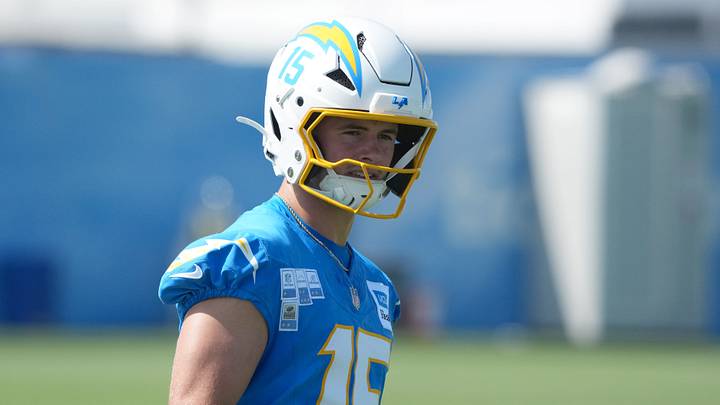 Los Angeles Chargers receiver Ladd McConkey. Los Angeles Chargers receiver Ladd McConkey.