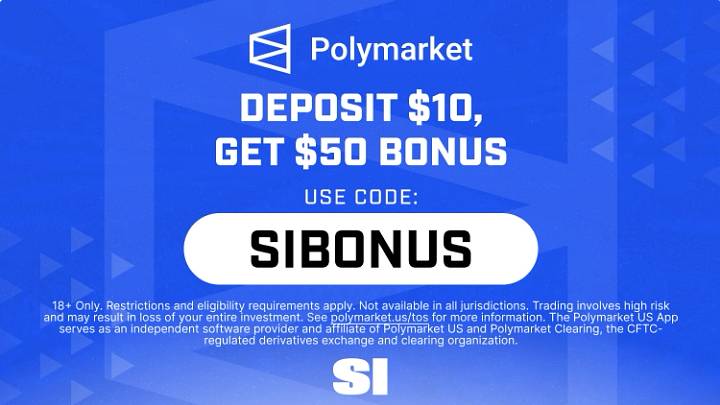 Trade Week 1 college football with Polymarket promo code SIBONUS. Deposit $10, get a $50 bonus to predict Clemson-LSU and more. Trade Week 1 college football with Polymarket promo code SIBONUS. Deposit $10, get a $50 bonus to predict Clemson-LSU and more.
