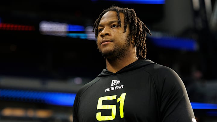 Jared Ivey at the 2025 NFL Scouting Combine Jared Ivey at the 2025 NFL Scouting Combine