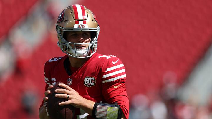 Sep 27, 2026; Santa Clara, California, USA; San Francisco 49ers quarterback Brock Purdy Sep 27, 2026; Santa Clara, California, USA; San Francisco 49ers quarterback Brock Purdy