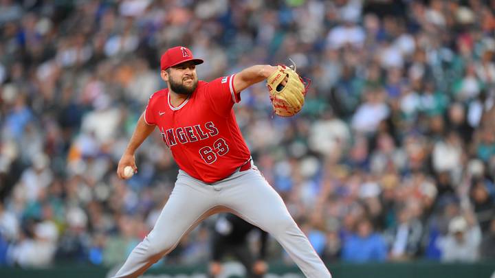 Jun 30, 2026; Seattle, Washington, USA; Los Angeles Angels relief pitcher Chase Silseth (63) pitches to the Seattle Mariners during the sixth inning at T-Mobile Park. Mandatory Credit: Steven Bisig-Imagn Images Jun 30, 2026; Seattle, Washington, USA; Los Angeles Angels relief pitcher Chase Silseth (63) pitches to the Seattle Mariners during the sixth inning at T-Mobile Park. Mandatory Credit: Steven Bisig-Imagn Images