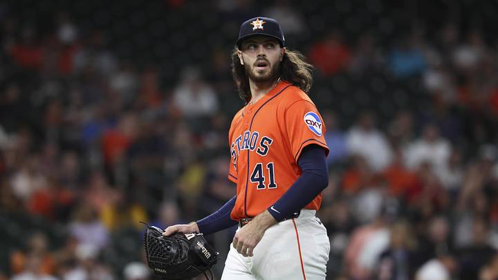 Houston Astros starting pitcher Spencer Arrighetti Houston Astros starting pitcher Spencer Arrighetti