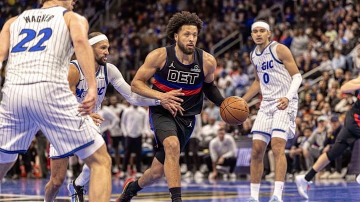 The Detroit Pistons and guard Cade Cunningham are favored on Sunday. The Detroit Pistons and guard Cade Cunningham are favored on Sunday.