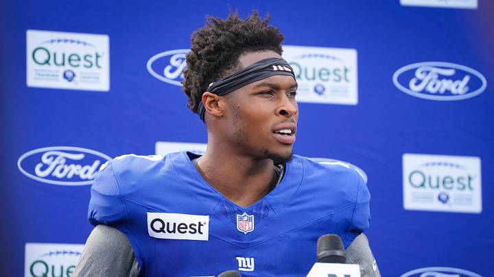 New York Giants wide receiver Darnell Mooney New York Giants wide receiver Darnell Mooney