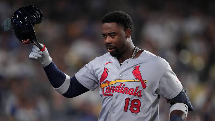 Sep 1, 2026; Los Angeles, California, USA; St. Louis Cardinals outfielder Jordan Walker (18) celebrates after hitting a two run home run during the fourth inning against the Los Angeles Dodgers at Dodger Stadium. Mandatory Credit: Kirby Lee-Imagn Images Sep 1, 2026; Los Angeles, California, USA; St. Louis Cardinals outfielder Jordan Walker (18) celebrates after hitting a two run home run during the fourth inning against the Los Angeles Dodgers at Dodger Stadium. Mandatory Credit: Kirby Lee-Imagn Images