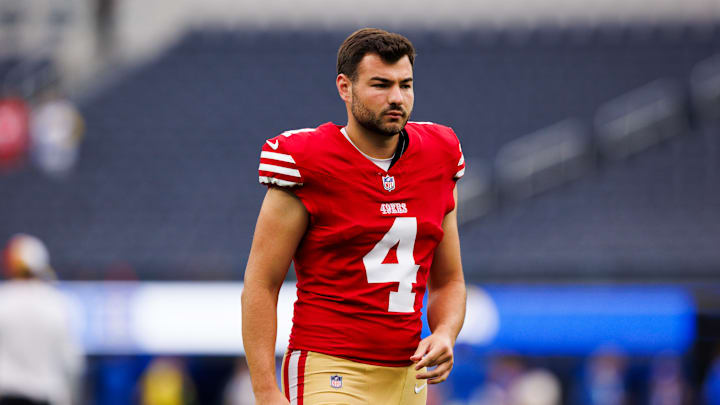 San Francisco 49ers kicker Jake Moody (4)