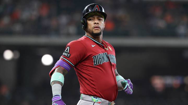 Sep 6, 2026; Houston, Texas, USA; Arizona Diamondbacks second baseman Ketel Marte (4) reacts after flying out during the first inning against the Houston Astros at Daikin Park. Mandatory Credit: Troy Taormina-Imagn Images Sep 6, 2026; Houston, Texas, USA; Arizona Diamondbacks second baseman Ketel Marte (4) reacts after flying out during the first inning against the Houston Astros at Daikin Park. Mandatory Credit: Troy Taormina-Imagn Images