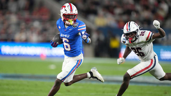 SMU transfer running back Chris Johnson Jr. is on campus Saturday for a visit to the Clemson Tigers. 